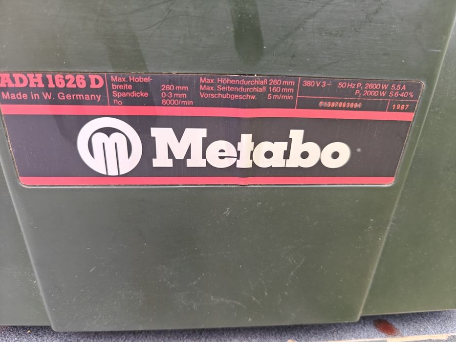Grubościówko wyrówniarka Metabo 260mm jak nowa