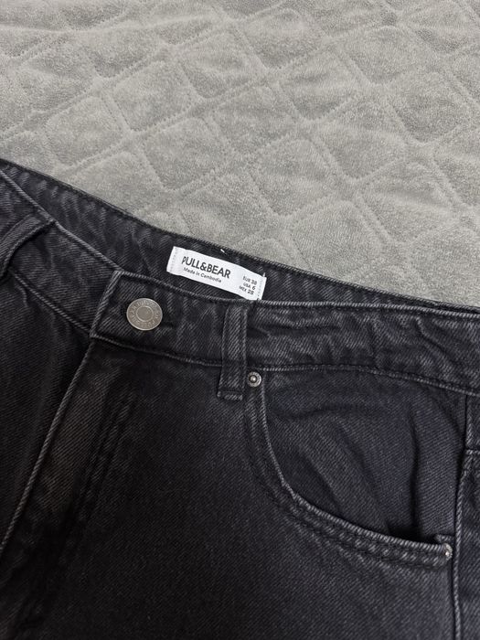 Джинси Pull&Bear широкі палаццо графіт/темно-сірі