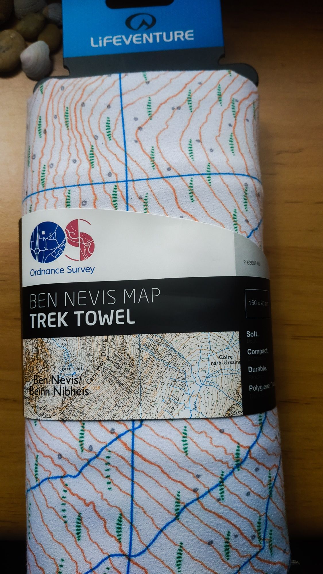 Duzy Ręcznik szybkoschnący Lifeventure SoftFibre OS Map Towel Giant XX