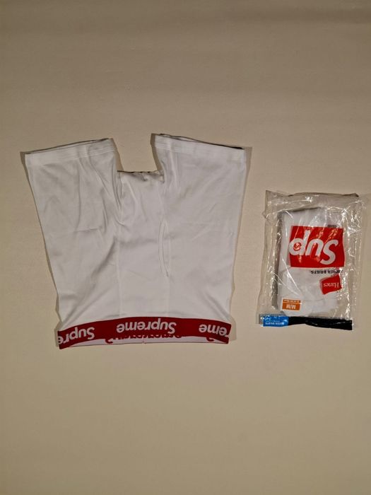 Bokserki Supreme białe