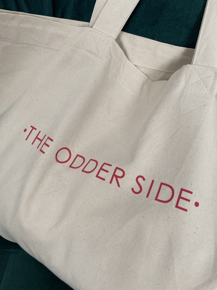 The Odder Side duża bawełniana torba shopper plażowa