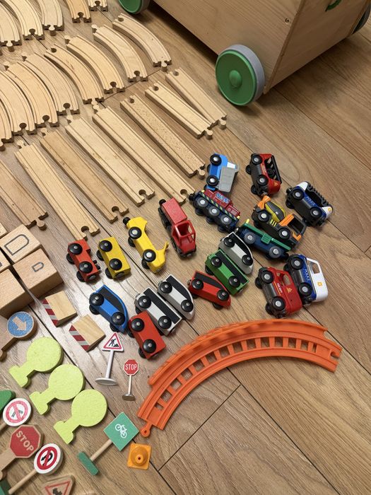 Tory drewniane ikea brio lidl wózek drewniany flisat skrzynia pociąg