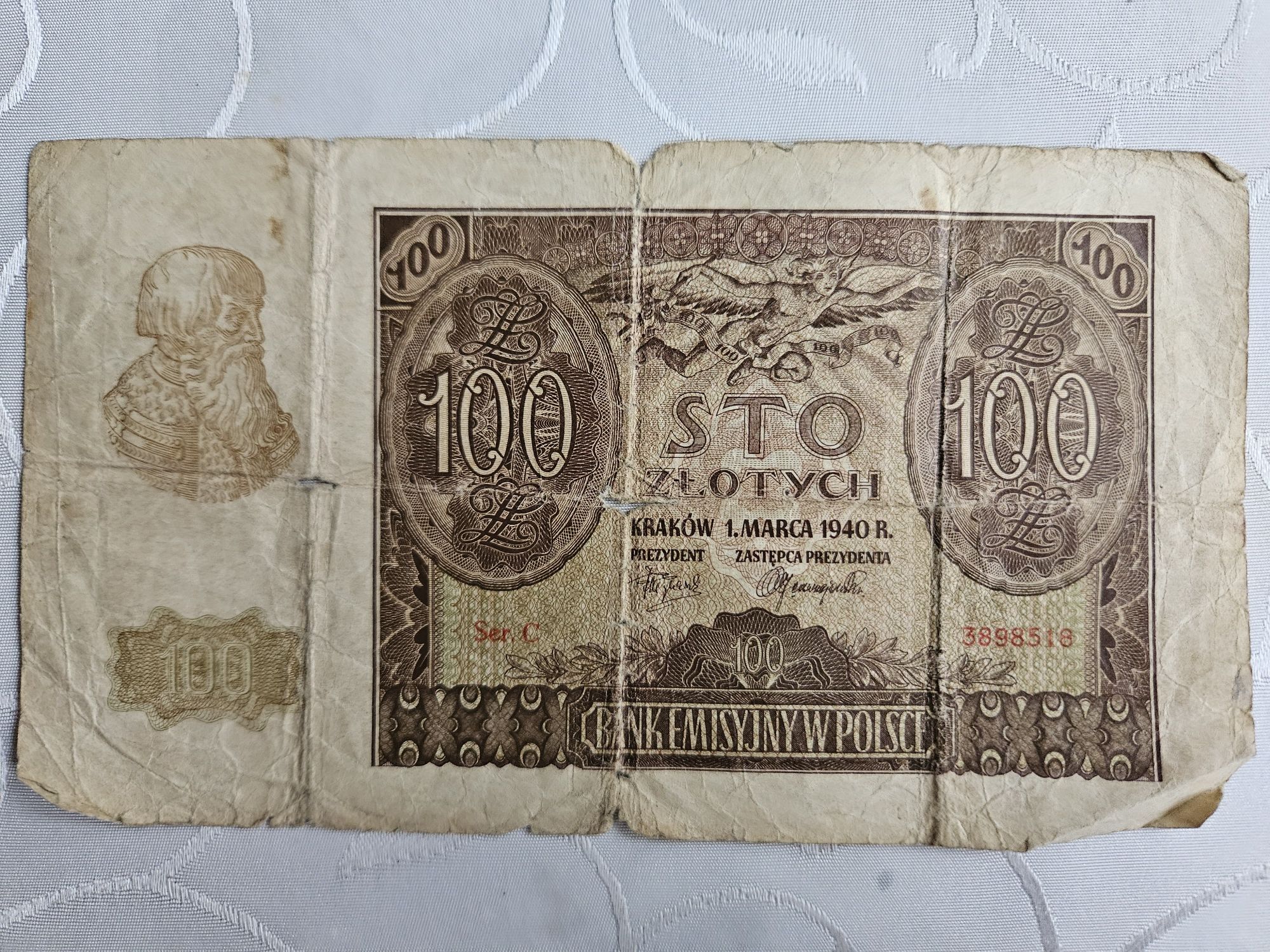 Banknot 100 zł 1940