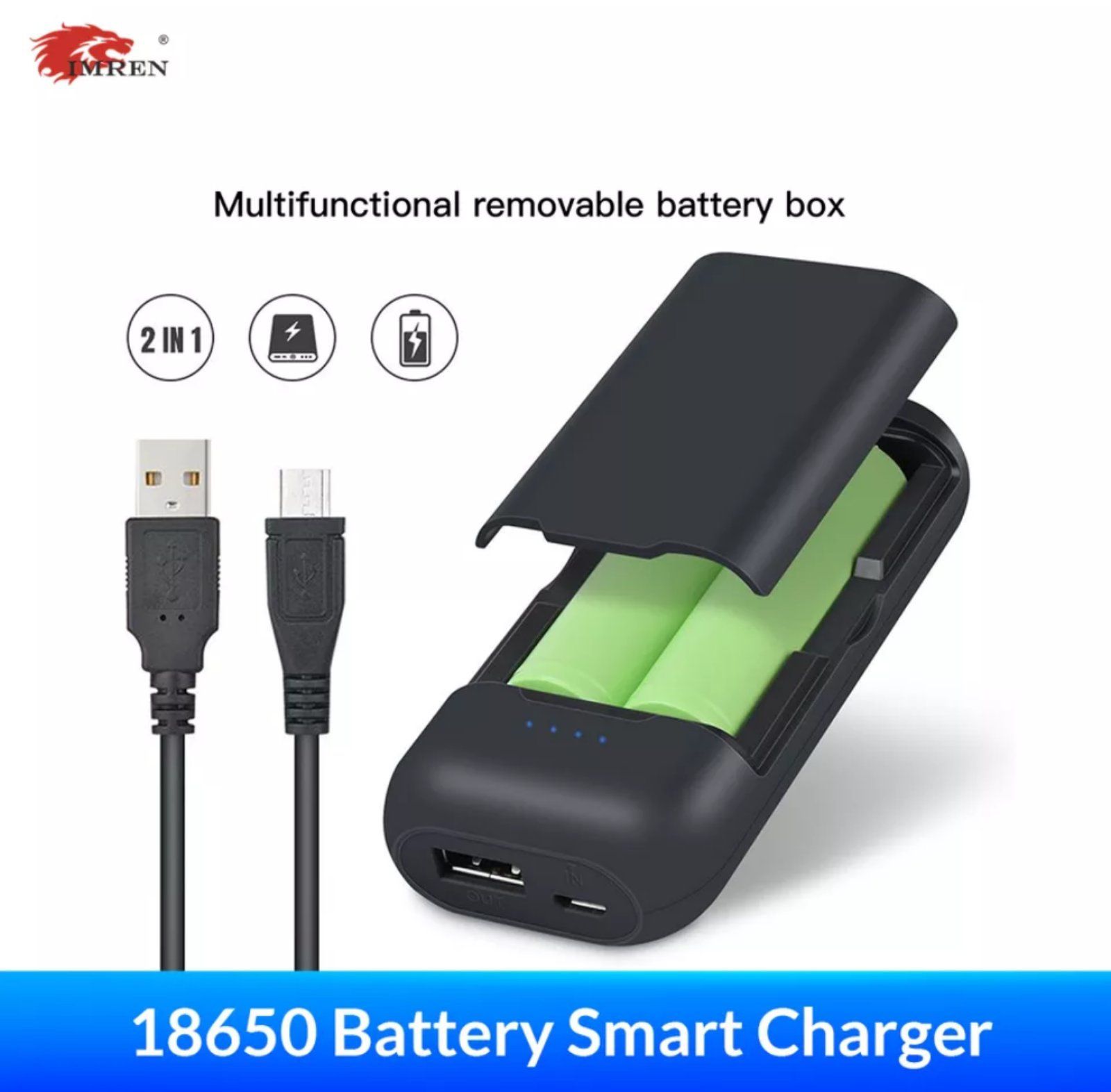 POWER BANK 6400mAh ( 2×18650).