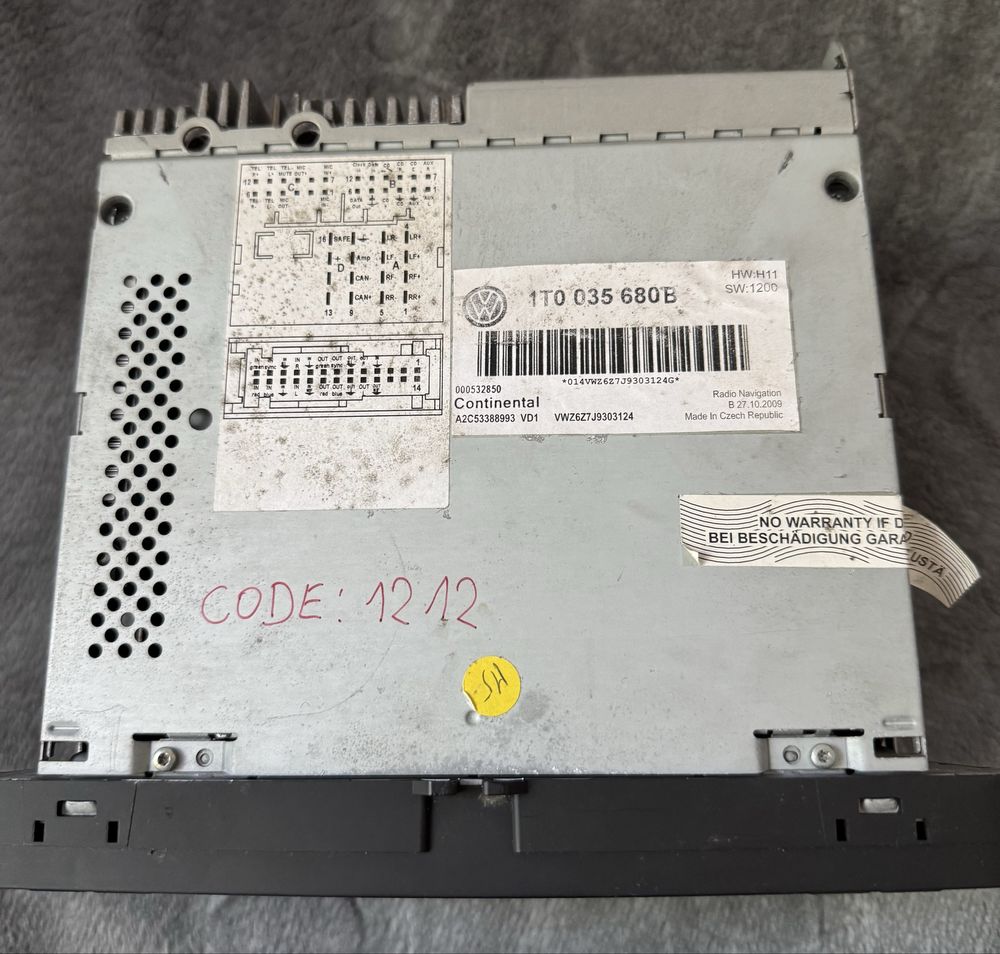 Radio VW Eos 2011 rok