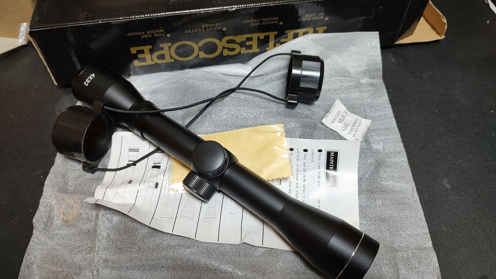 Riflescope 4×32 + кріплення на ластівчин хвіст