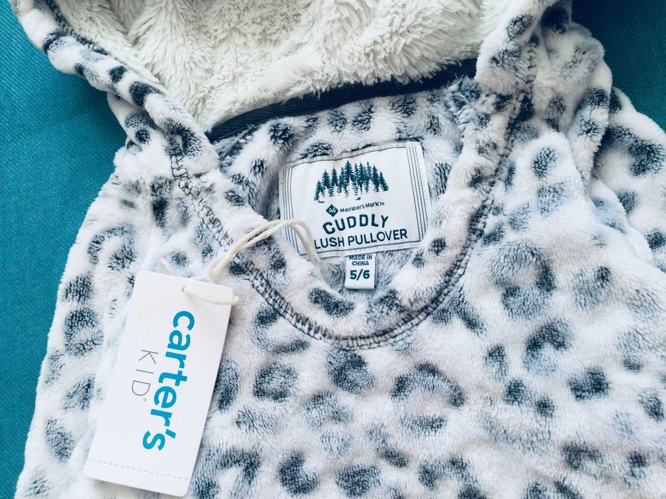 5-6 рок, Carter's Оригінал. утеплене хутряне Худі, толстовка