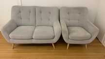 Sofa dwuosobowa i fotel SCANDI