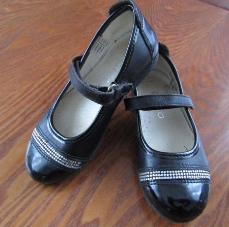 Туфли для девочки нарядные кожаные circo размер 27