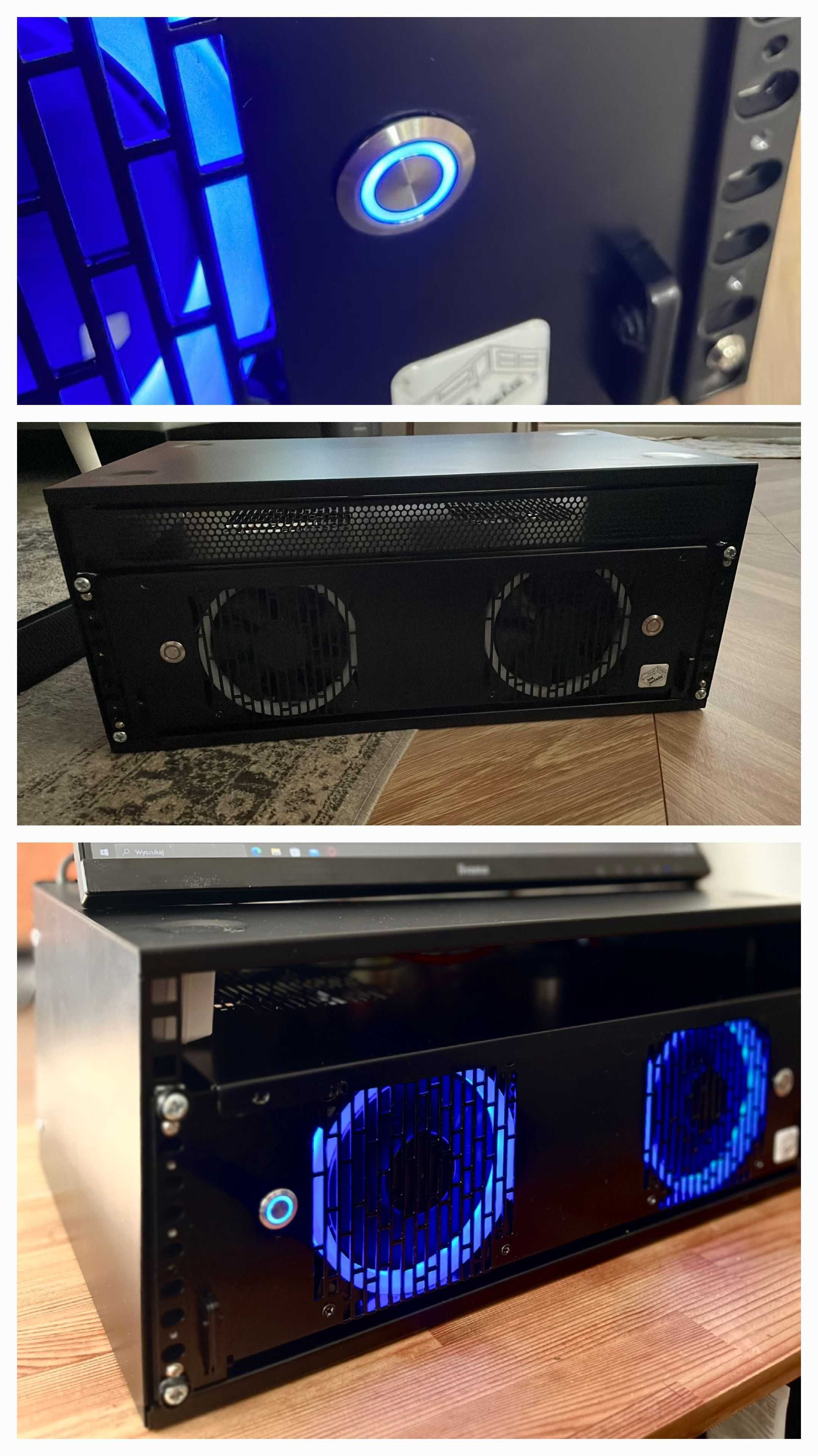 Obudowa RACK 19 cali 3U / R-CASE 5 / 2 x ITX, 2 x 1U flex ATX / RAW