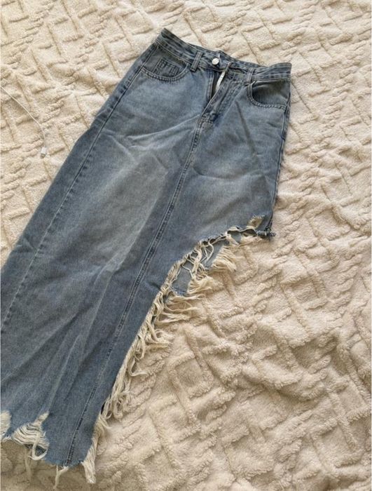 Юбка джинсова асиметрична