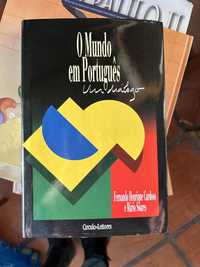 livro o mundo em português - um diálogo de Fernando Henrique Cardoso e Mário Soares.