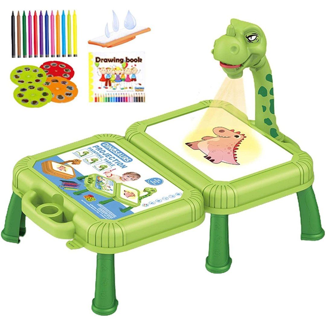Projektor do rysowania dinozaur stolik walizka 12B