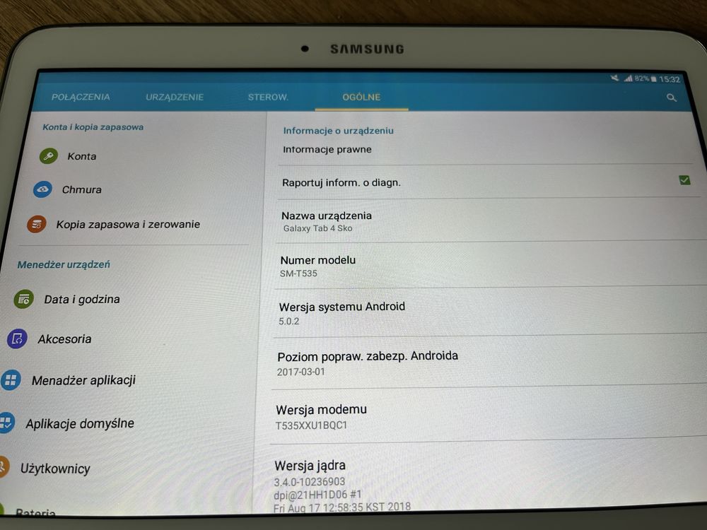 Tablet Samsung  TAB4 10.1 LTE