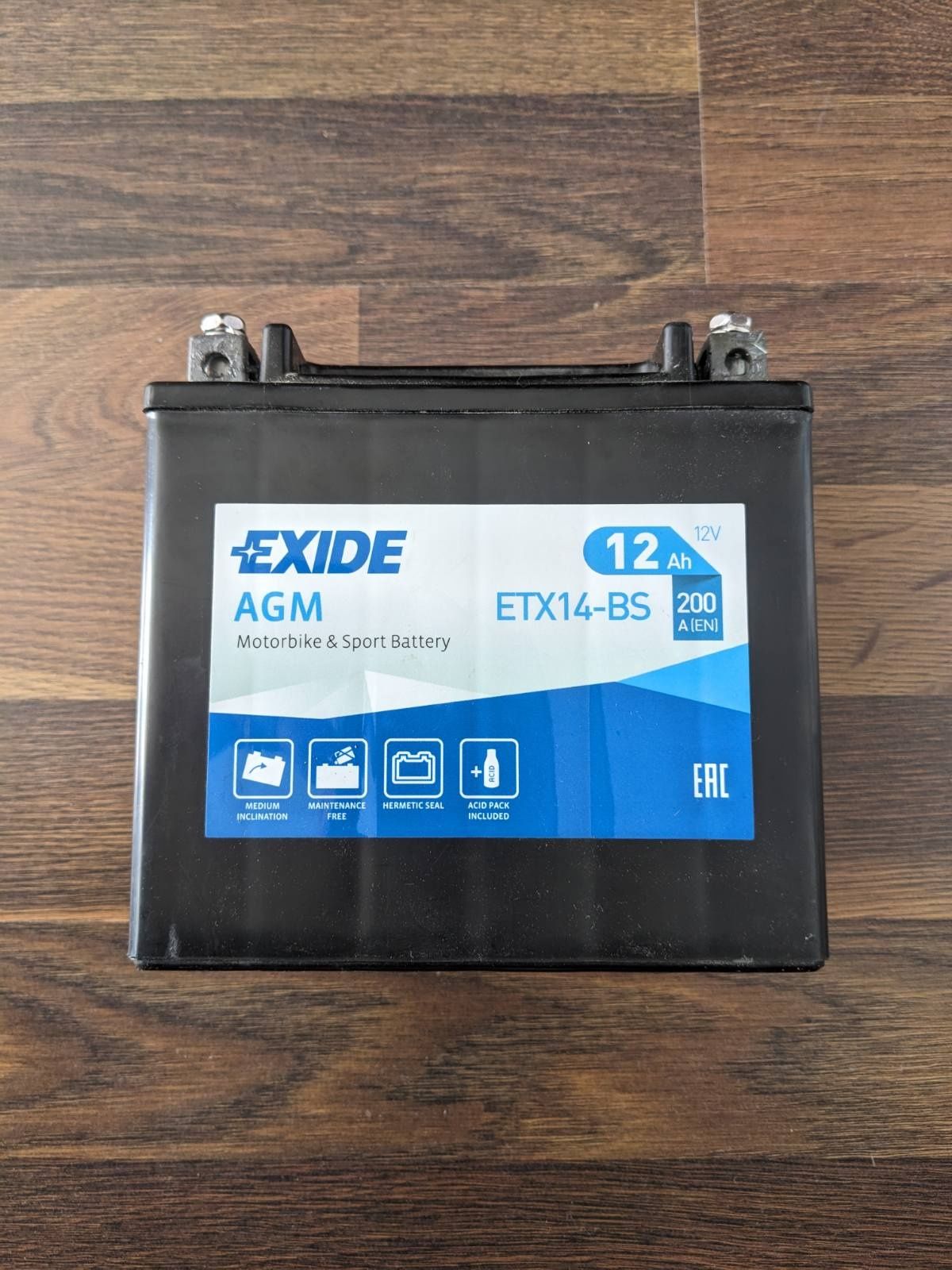 Аккумулятор мото Exide ETX14-BS