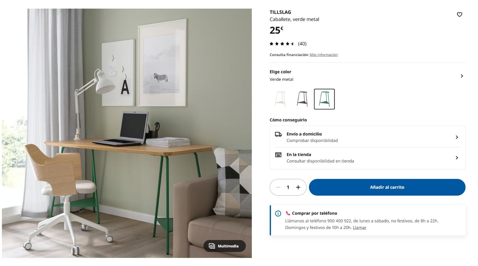 Cavalete Metal IKEA TILLSLAG.