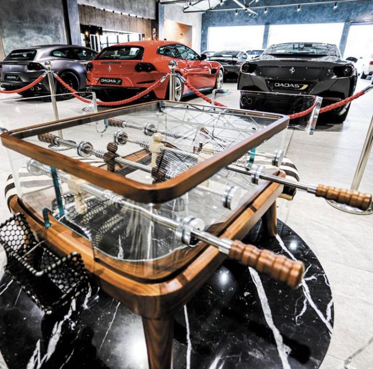 Matraquilhos Futebol de mesa vidro temperado
