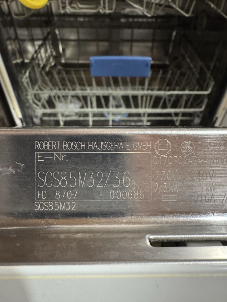 Zmywarka Bosch SGS85M32/36 – do naprawy lub na części