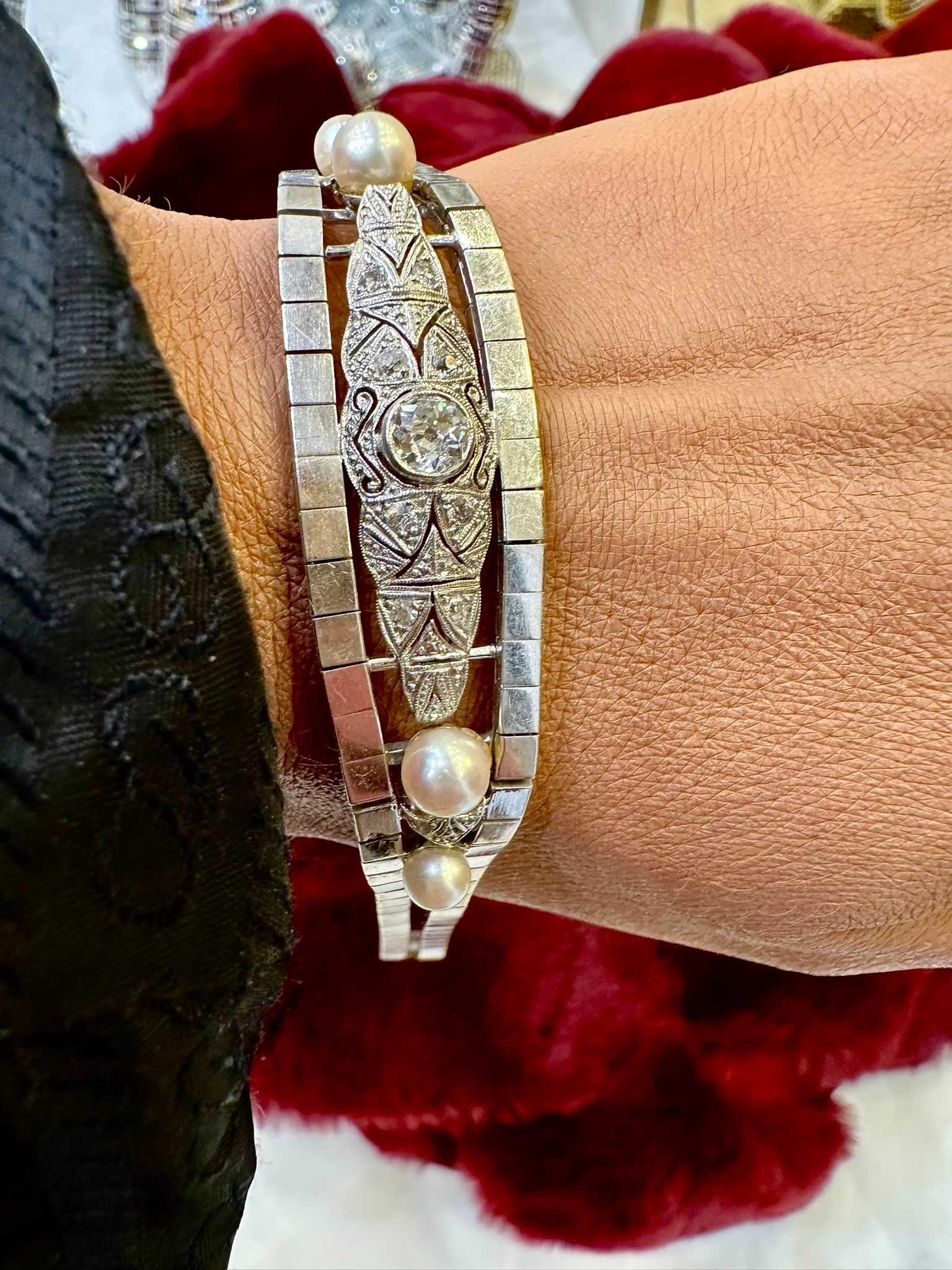 Bransoletka Z Brylantami Diamenty Artdeco 1 C