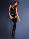 Gabriella Rajstopy Strip Panty Microfibre Czarne rozmiar 1/2 lub 3/4