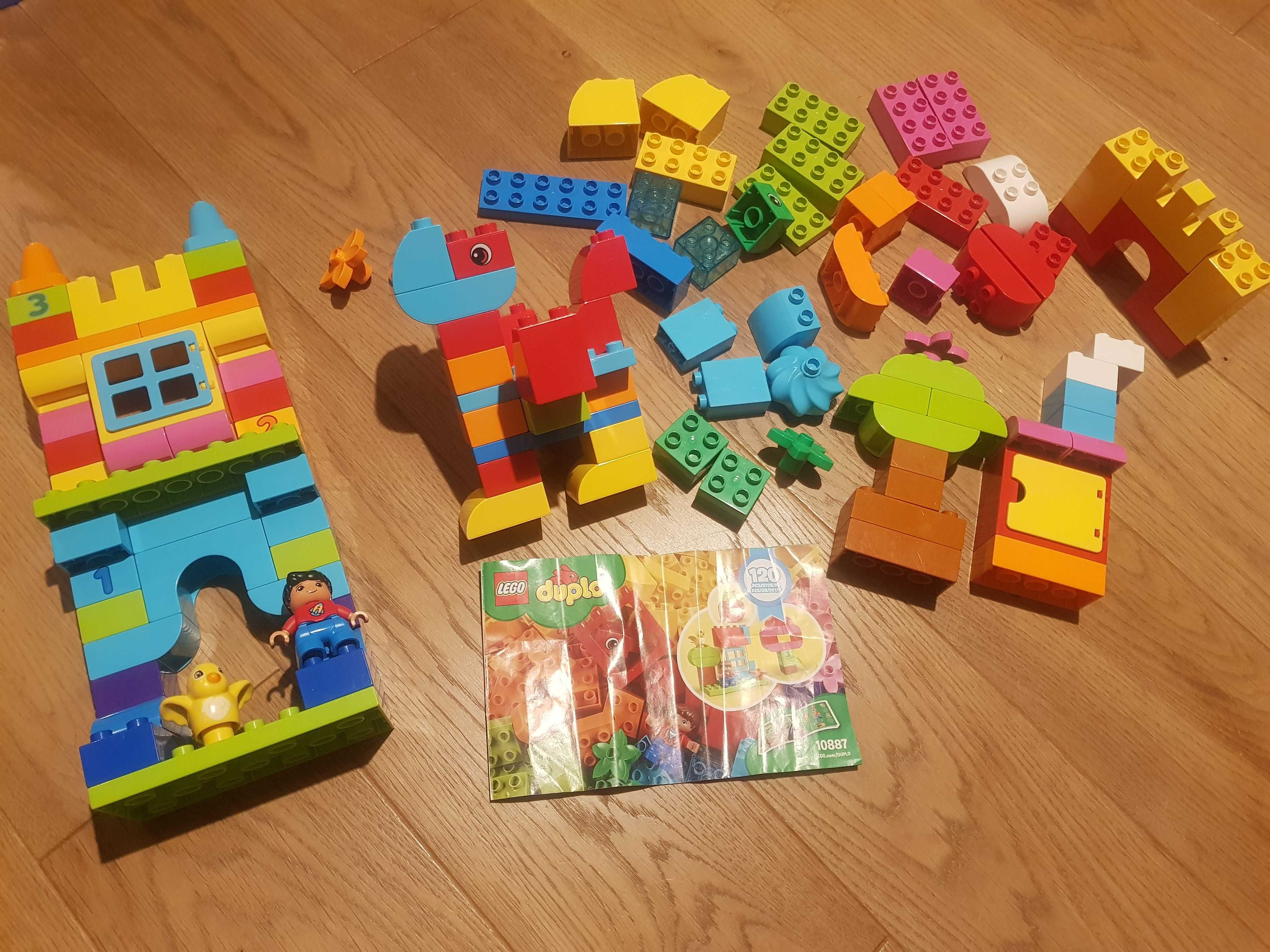 lego duplo: większość z zestawu 10887 Kreatywna Zabawa; 120 elementow