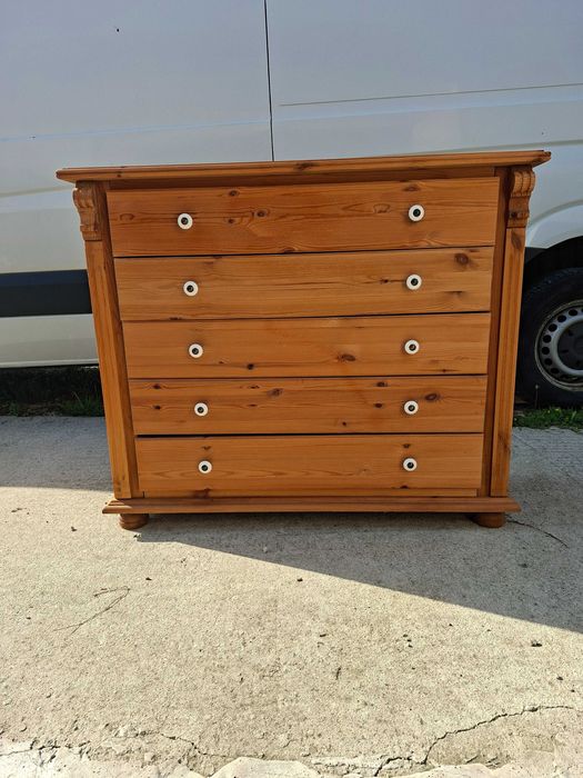Komoda sosnowa 5x szuflada