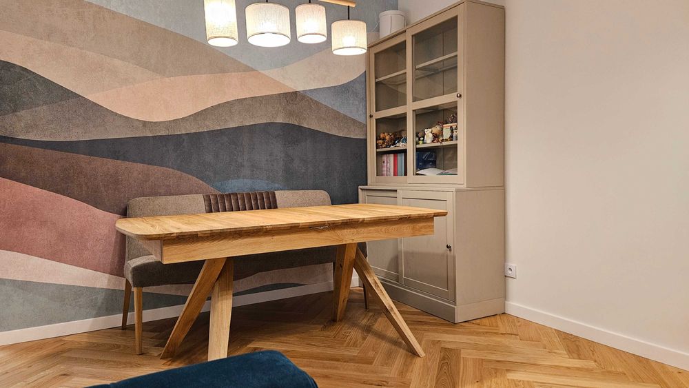 Stół drewniany, dębowy na wymiar, według projektu klienta