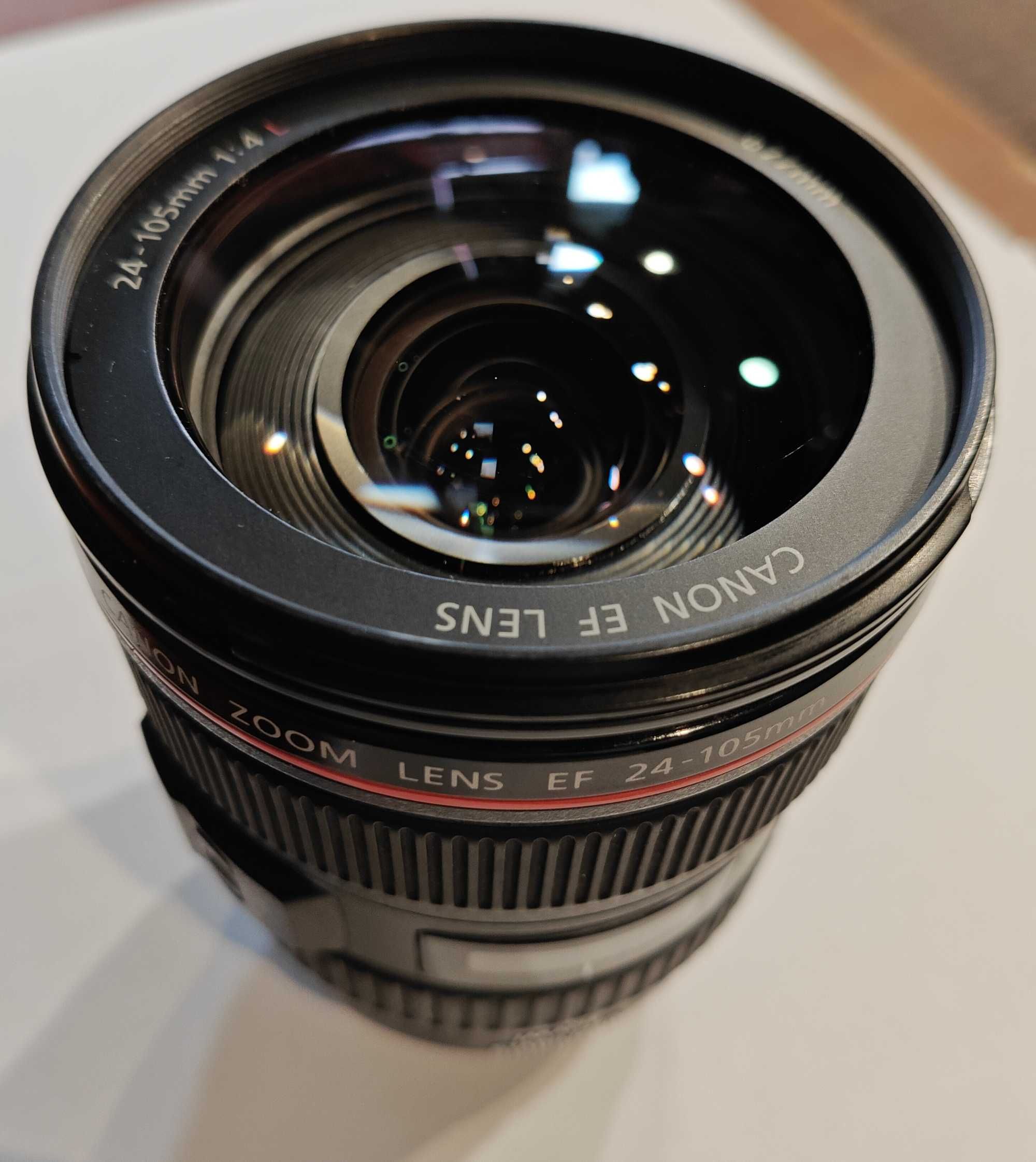 Obiektyw Canon Ultrasonic  EF24-105mm 1:4 L IS USM/2 dekielki/stan BDB