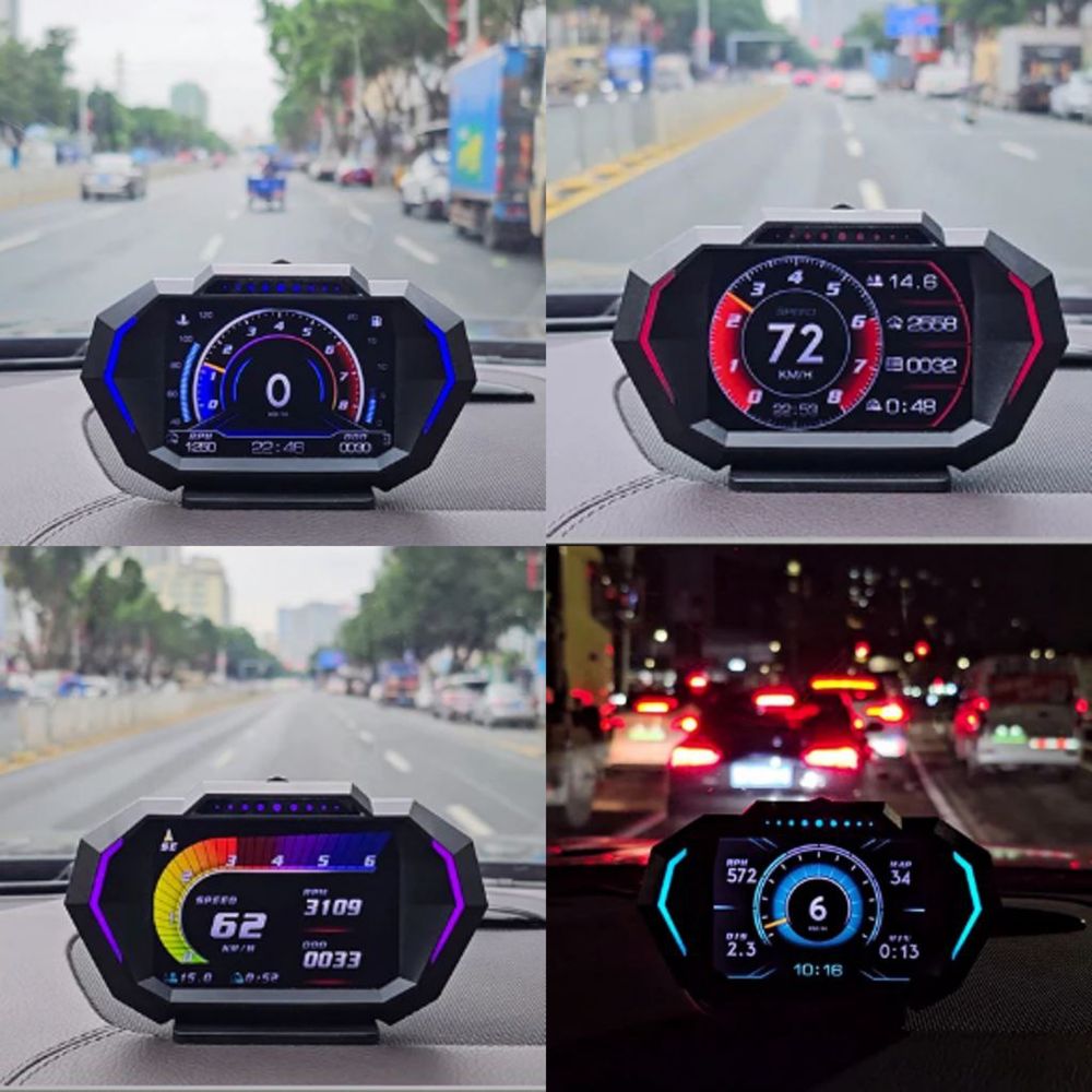 HUD дисплей OBD2 | Бортовий комп’ютер | Цифровий спідометр в авто