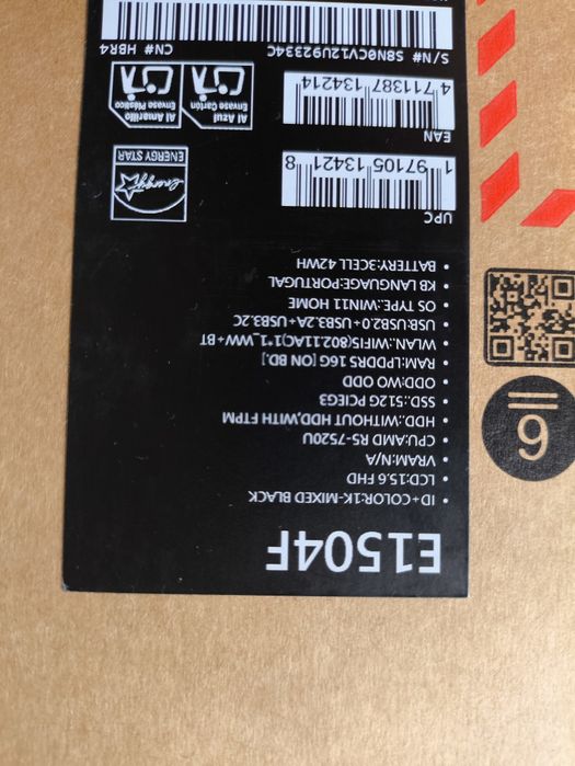 Portátil ASUS E1504F Como novo GARANTIA