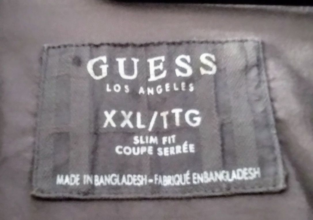 Koszula Guess Los Angeles Jest kod QR Slim Fit