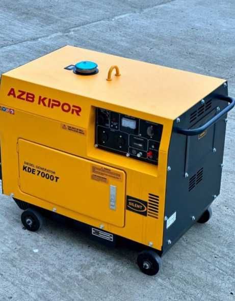 генератор дизельний AZB Kipor мідна обмотка економний 5 кВт тихий закр