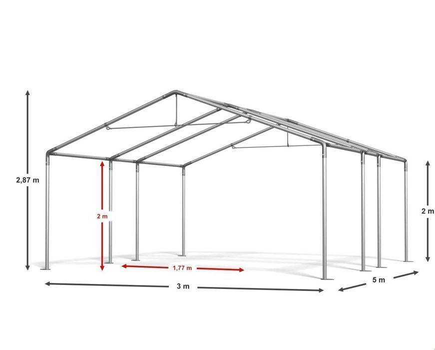 Namiot ogrodowy 3x5x2m  Pawilon ogrodowy Altana Namiotowa 240g SUMMER