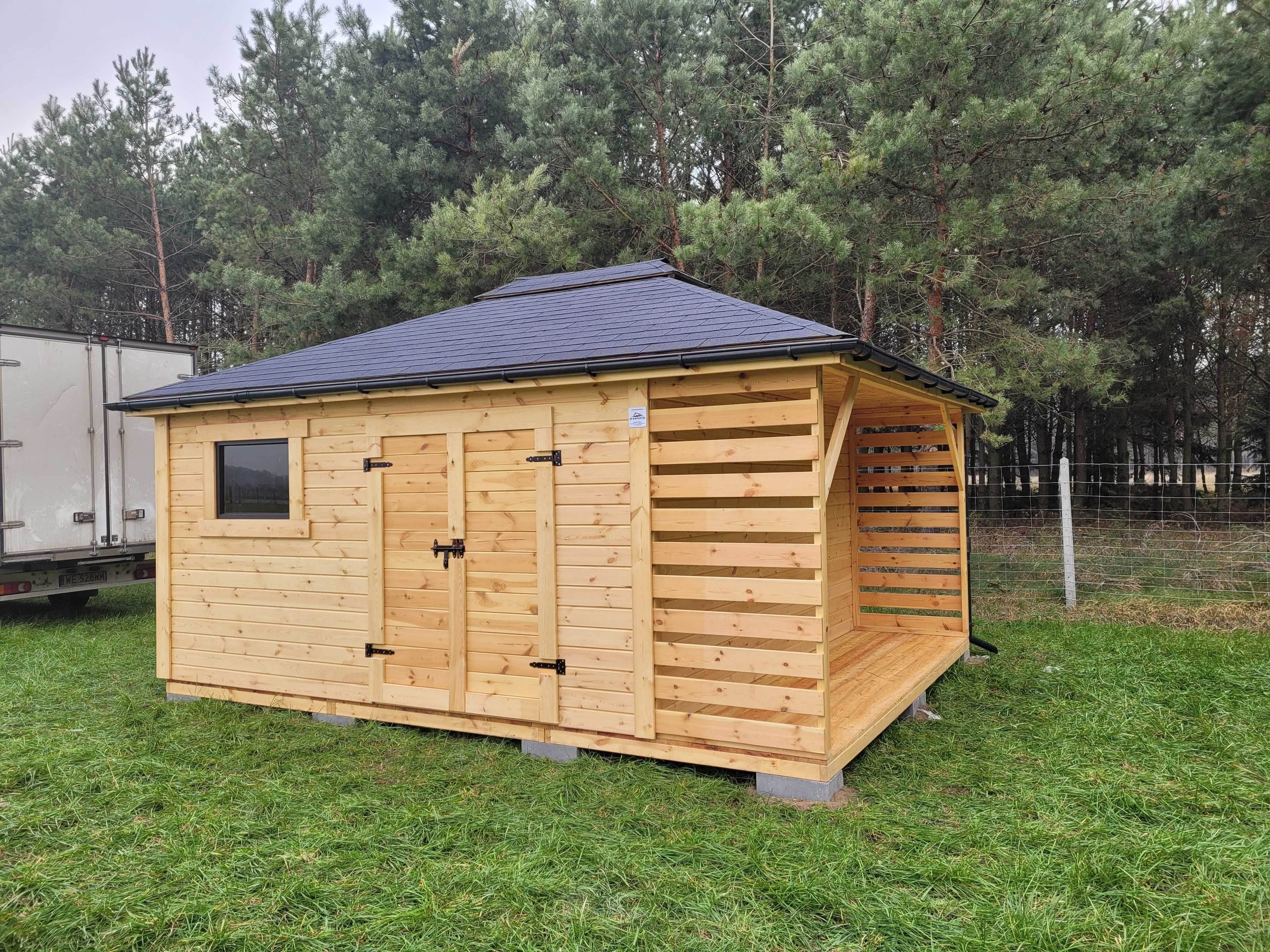 Domek Narzędziowy BARTEK 3x4m Drewutnia Producent DREWNOTRIK.PL