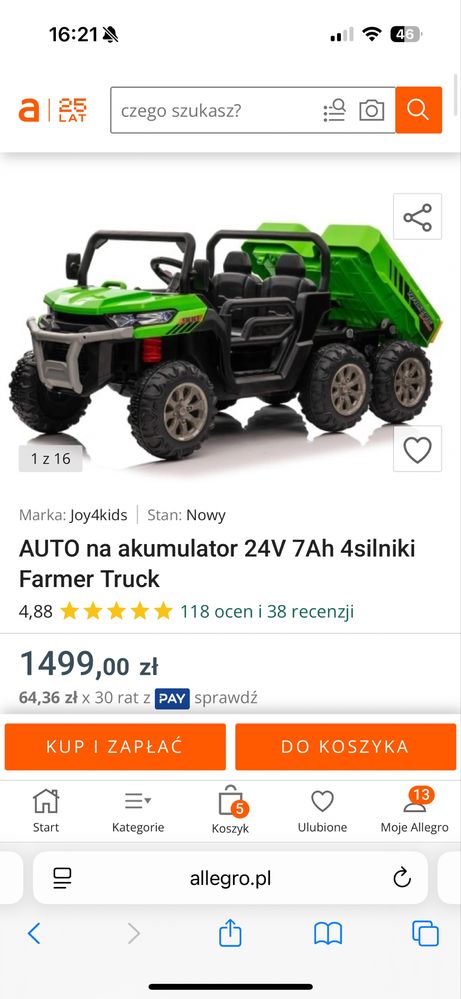 Sprzedam auto na akumulator