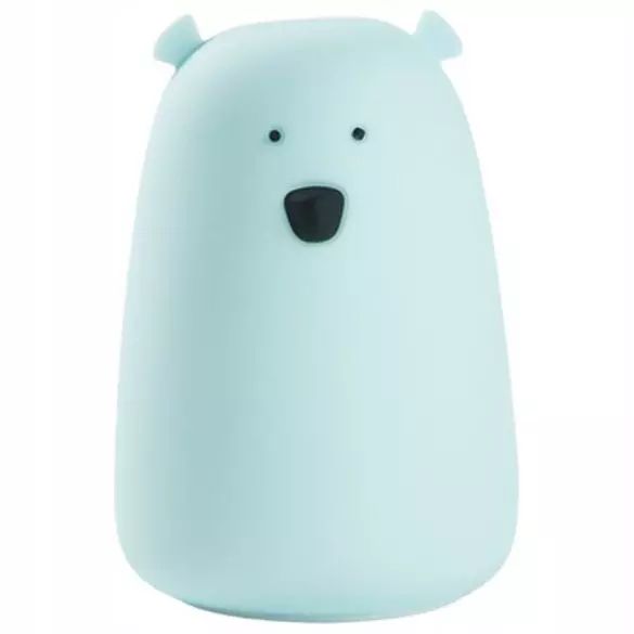 Miś duży lampka silikonowa niebieska. Rabbit & Friends