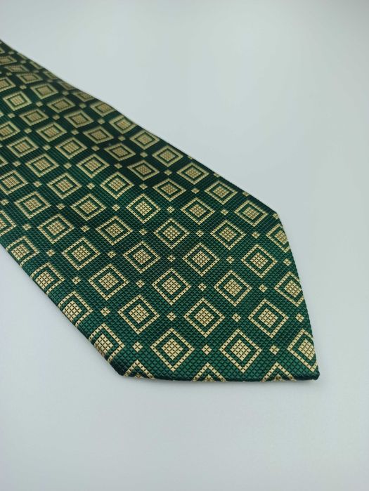 Roxy zielony jedwabny krawat maj121