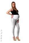 LEGGINSY CIĄŻOWE z lampasami C7 szare S/36