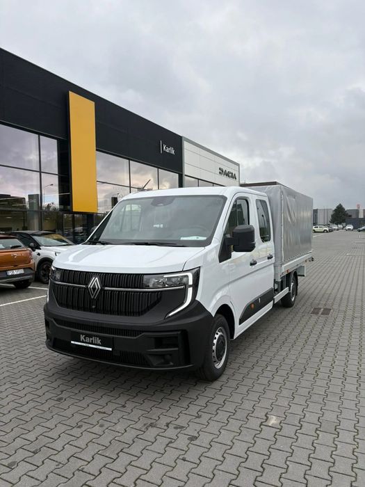 Renault Master Doka 7os. 170KM  Dealer Renault Karlik Poznań DOKA niska plandeka 3,6x3,2x1,4