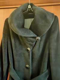 Пальто, размер 44-46, черный драп альпака/шерсть, не утеплённое, Elema