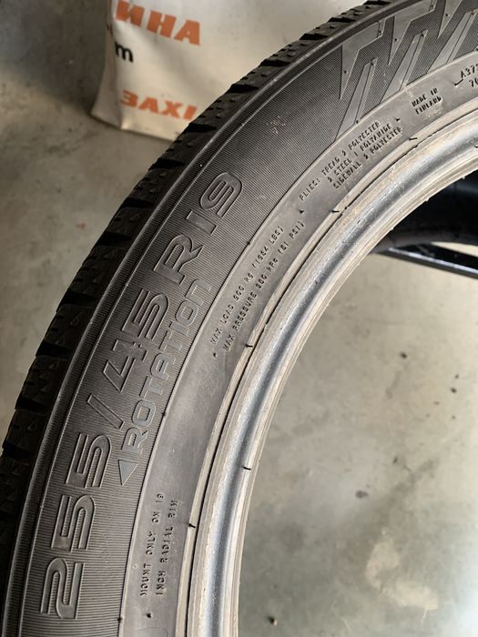 (1шт) 255/45R19 Nokian Hakkapeliitta R5 (2023рік) зимова шина
