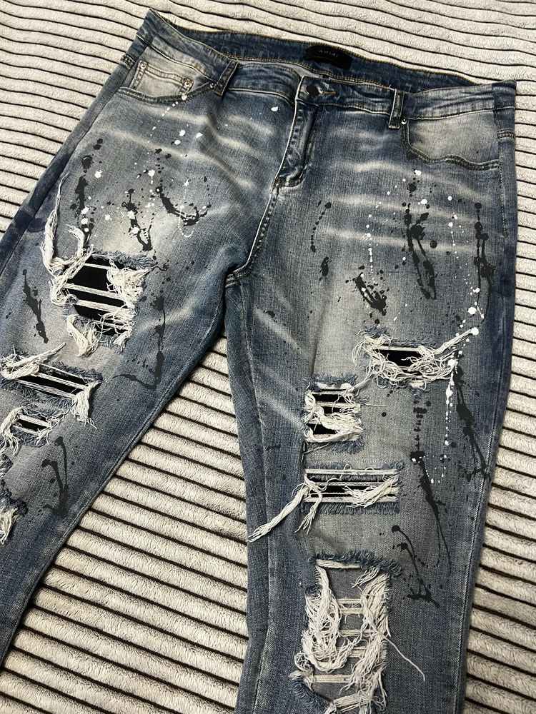 Джинси Amiri Purple Brand Chrome Hearts Balenciaga