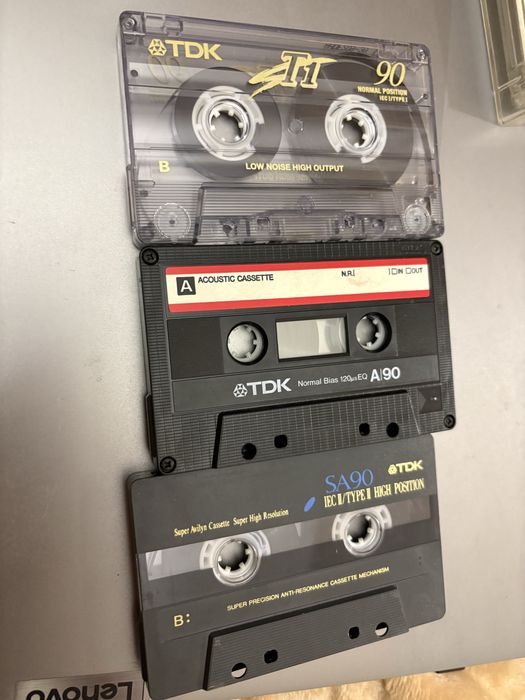 касети TDK лот: TDK SA 90 хром та дві Fe