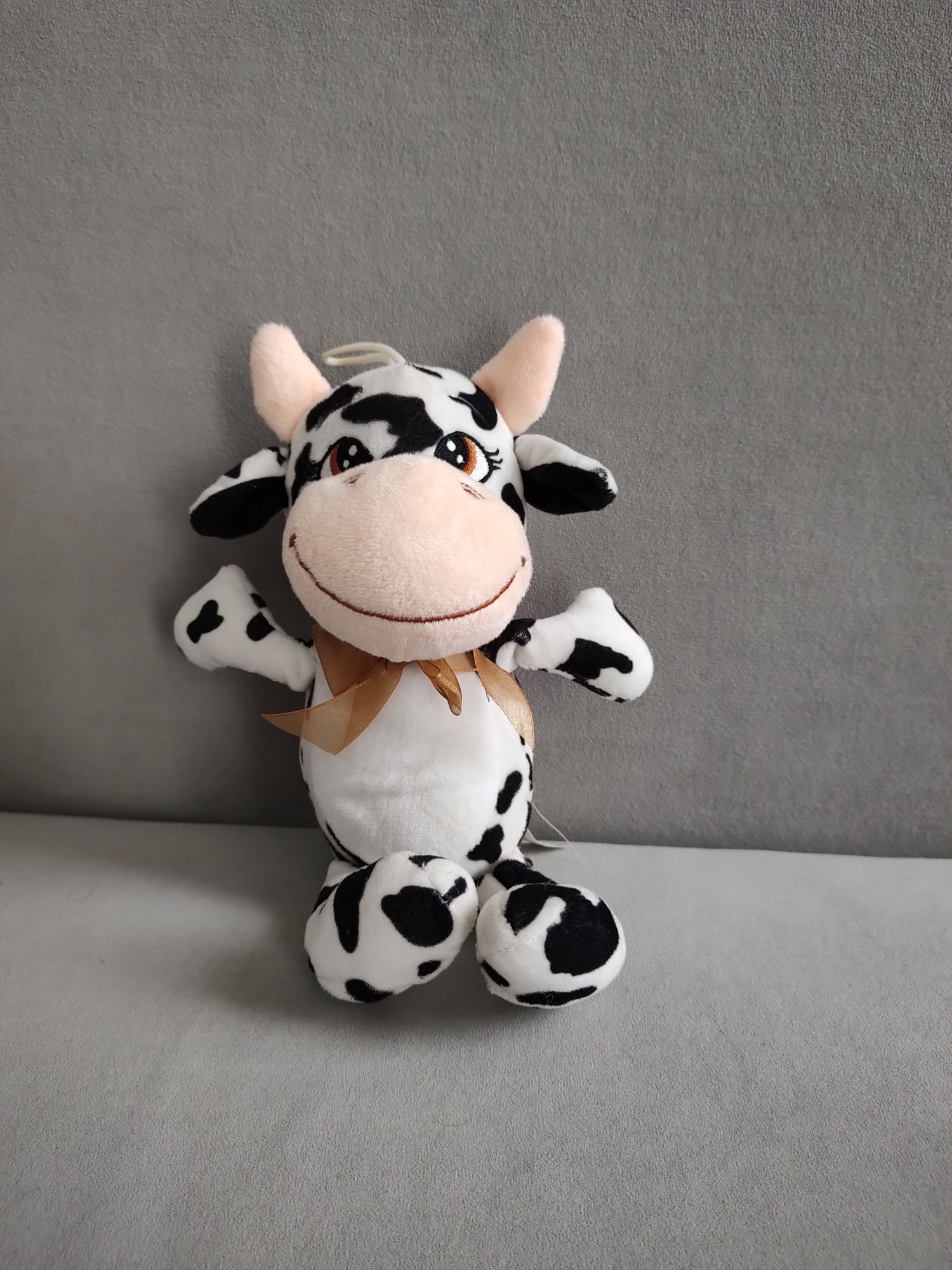 Maskotki pluszaki, krówka, kot, zebra