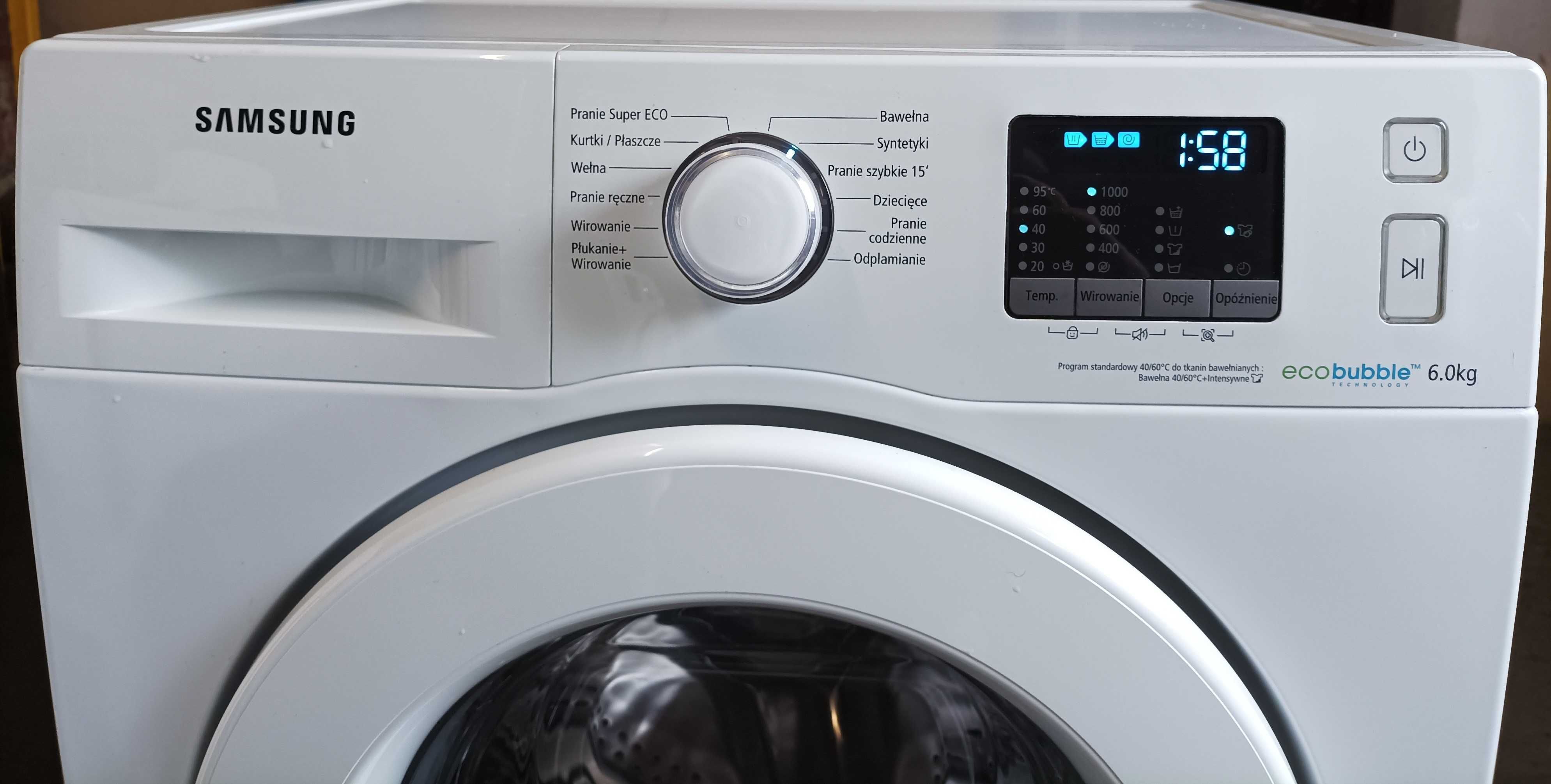 Pralka  Samsung 6kg wąska 45cm Piaseczno