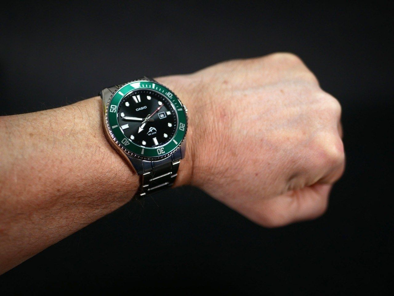 Годинник Casio MDV-106DD-1A3V Duro Green з браслетом з нержавіючої ста