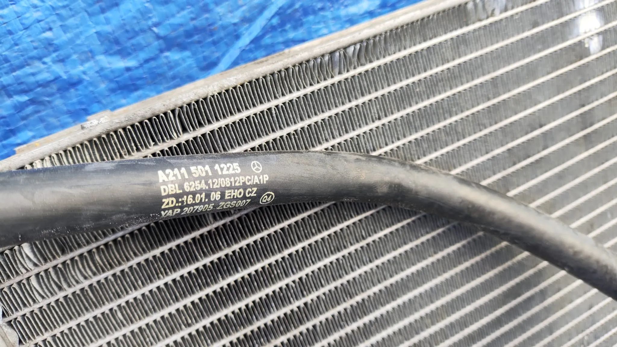 CHŁODNICA WODY KLIMATYZACJI KOMPLET PRZEWÓD WĄŻ RURKA WODY A2115003402 A2115000554 A2115011225 MERCEDES W211 LIFT CLS W219 C219 3.0 3.2 CDI V6 OM642