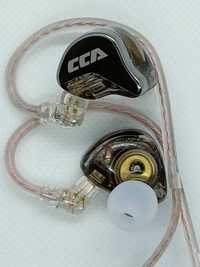 Наушники проводные CCА CRA динамические с микрофоном Hi-Fi Чёрные