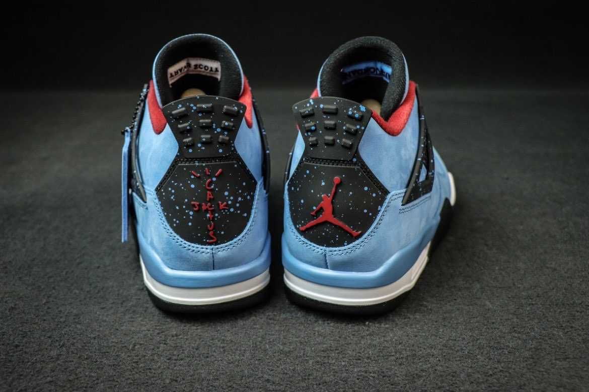 TravisScottCactusJack/ButyJordan4*RetroUnisextrampkiRozmiar.45