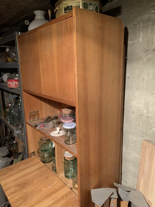 Barek z lustrem/ regał PRL